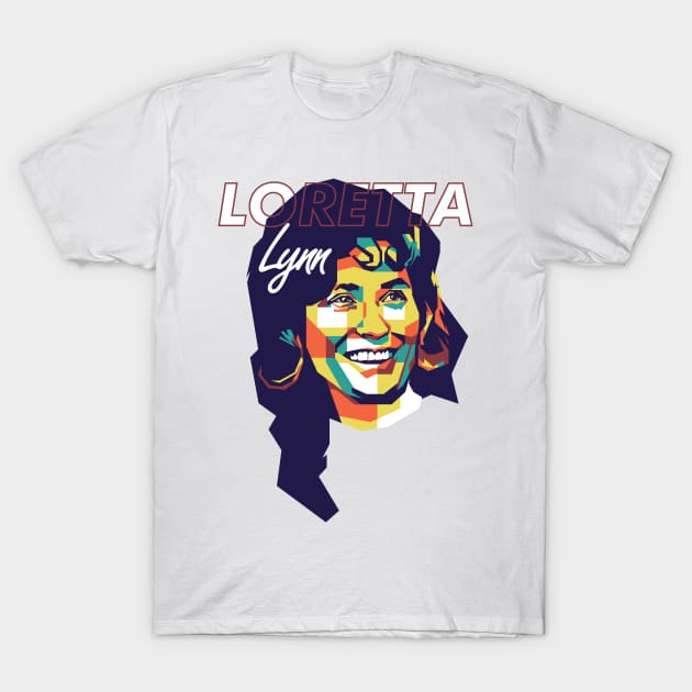 Tribute Loretta Lynn on WPAP Style T-Shirt by pentaShop